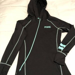 Pink pullover hoodie